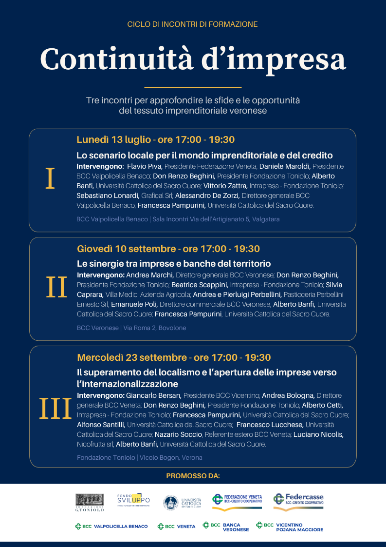 Progetto continuità d’impresa
